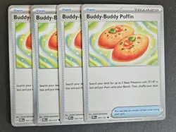 Buddy-Buddy Poffin 101/131 4 Prismatic Evolutions Playset NM Pokemon TCG Card - Image 1