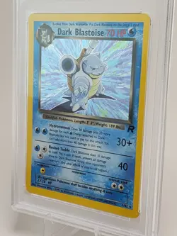 Dark Blastoise Pokemon Card Holo Team Rocket Set 3/82 PSA 7 - Image 4