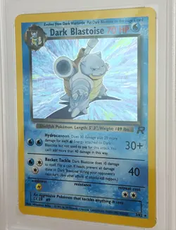 Dark Blastoise Pokemon Card Holo Team Rocket Set 3/82 PSA 7 - Image 5