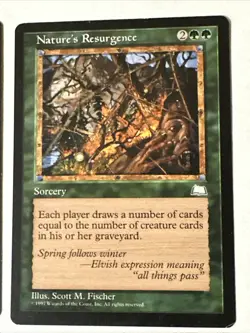 Nature’s Resurgence X4 Weatherlight Ex/NM Condition See Pics Front/back - Image 4