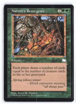 Nature's Resurgence Weatherlight Magic the Gathering - Image 1