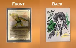 MTG Minagishi Token - FOIL Goblin Token - Signed by Jun Minagishi, Artist Proof - Image 1