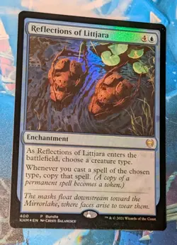 MTG *FOIL BUNDLE PROMO* Kaldheim Rare REFLECTIONS OF LITTJARA NM - Image 1