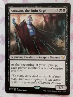 MTG Magic the Gathering Anowon, the Ruin Sage (96/332) Commander 2017 LP - Image 1