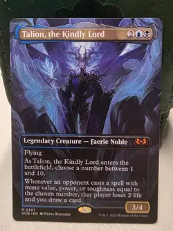 MTG Talion, the Kindly Lord (Borderless) Wilds of Eldraine Regular #301 - Image 1