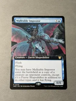 Malleable Impostor (Extended Art) MTG Commander: Wilds of Eldraine (WOC) (NM) - Image 1