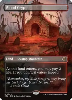 MTG Lorwyn Eclipsed Blood Crypt 0349 Reversible Borderless NM - Image 1