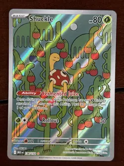 Pokemon Mega Evolution Shuckle 136/132 Illustration Rare Holo - Image 1