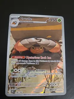 Crustle Illustration Rare - Pokemon Destined Rivals 186/182- NM - Image 1