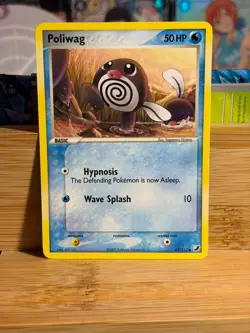 POLIWAG 67/115 EX Unseen Forces Vintage Unlimited Pokemon TCG Near Mint - Image 1