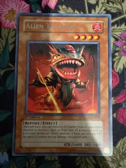 Yugioh Alien Telepath GLAS-EN034 Gladiator's Assault Unlimited - Image 1