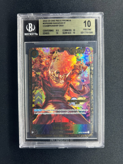 One Piece 2023 Championship Top 16 Regional Prize Sakazuki SR OP02-099 BGS 10 - Image 1