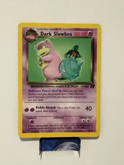 Pokemon TCG Dark Slowbro 29/82 Team Rocket Non Holo Vintage Rare Card LP- - Image 1