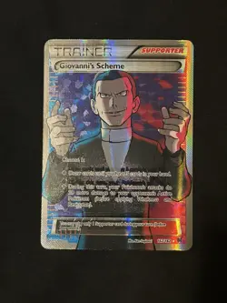 Pokemon TCG Trainer Giovanni's Scheme Full Art Breakthrough Card 162/162 - Image 1