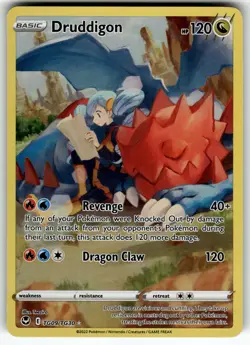 Druddigon TG09/TG30 SWSH12: Silver Tempest Trainer Gallery NM Pokemon Card TCG - Image 1