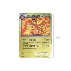 1PC Pokemon Thicc Charizard TCG Metal Cards For Collect - Image 3