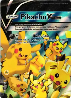 Pokemon TCG Pikachu V-Union SWSH139 Black Star Promo Card Holo Full Art NM - Image 1