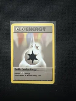 Pokemon Double Colorless Energy 96/102 Base Set LP Vintage TCG Uncommon Card - Image 1