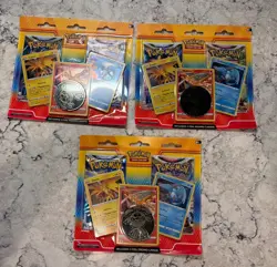 Brand New 3 Sealed Packs Pokemon TCG Zapdos Moltres Articuno Promo Blister Cards - Image 1