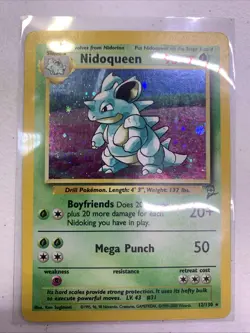 Vintage Pokemon 1999-2000 Nidoqueen 12/130 Holo Nintendo Creatures Gamefreak - Image 1