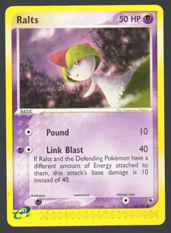 Ralts 68/109 Pokemon EX Ruby and Sapphire LP - Image 1