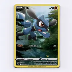 Riolu GG26/GG70 Ultra Rare Crown Zenith: Galarian Gallery Full Art LP Pokemon - Image 1