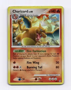 Charizard Lv. 60 #1/99 Cracked Ice Holo Rare Pokemon TCG Platinum Arceus 2009 - Image 1