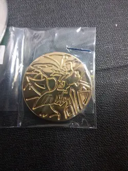 Pokemon ZACIAN Metal Gold Coin Ultra Premium Collection Fast Ship - Image 1