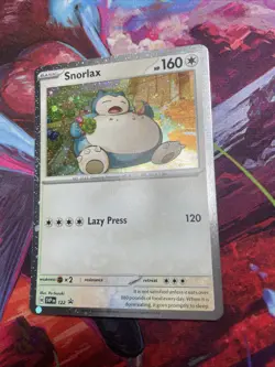 Pokemon TCG Snorlax SVP 122 Cosmos Holo Twilight Masquerade Promo NM (A) - Image 2