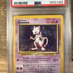 1999 Pokemon PSA 6 Mewtwo Holo - 10/102 Base Set - Image 3