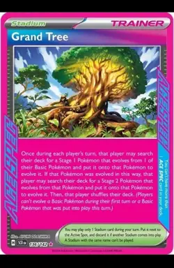Pokemon Grand Tree 136/142 Stellar Crown ACE SPEC Ultra Rare Holo NM - Image 1