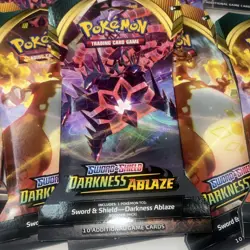 Pokemon Darkness Ablaze Sleeved Booster Packs X15 Lot Of 15 Packs - Image 5