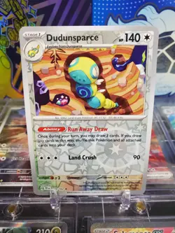 Dudunsparce 129/162 Reverse Holo Rare Pokemon TCG Temporal Forces - Image 1