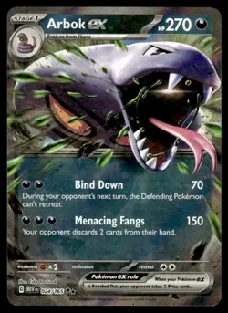 Pokemon TCG SV: Scarlet & Violet 151 #024/165 Arbok ex NM - Image 1