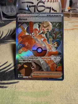 Pokemon TCG Arven Trainer 235/091 Paldean Fates Special Illustration Holo - Image 2