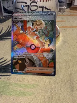 Pokemon TCG Arven Trainer 235/091 Paldean Fates Special Illustration Holo - Image 4