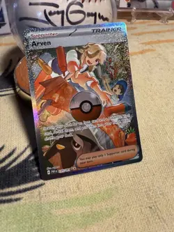 Pokemon TCG Arven Trainer 235/091 Paldean Fates Special Illustration Holo - Image 5
