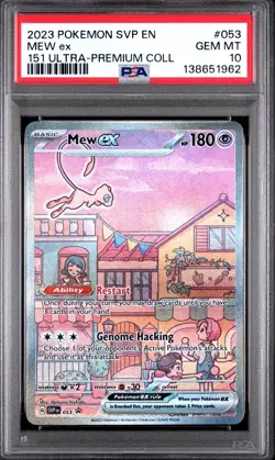 2023 Pokemon SVP EN 151 Ultra Premium Coll #053 Mew Ex PSA 10 GEM MINT - Image 1