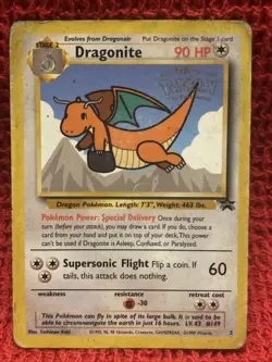 Pokemon TCG Dragonite Wizards Black Star Promos 5 Regular Promo - DMG - Image 1