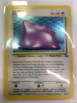 Ditto - #3 Vintage Pokemon Fossil 1999 Wizards Gamefreak Creatures Nintendo - Image 1