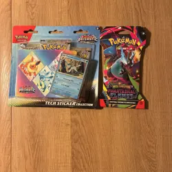 Pokemon Sealed Lot Of 4 Booster Packs Prismatic Evolution And Mega Evolution - Image 1