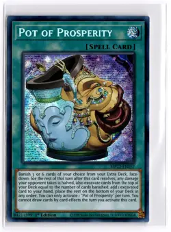 Yugioh TCG Pot of Prosperity MP22-EN037 2022 Tin of the Pharaoh's Gods 1st Editi - Image 1