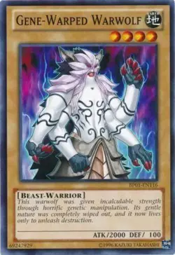 Yu-Gi-Oh! TCG Gene-Warped Warwolf Battle Pack Epic Dawn BP01-EN116 Unl Ed Common - Image 1