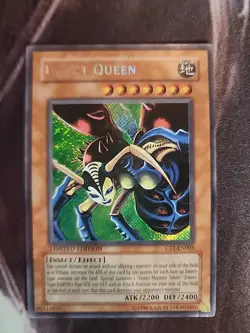 YuGiOh - Insect Queen CT1-EN005 Secret Rare Limited Edition Damaged - Image 1