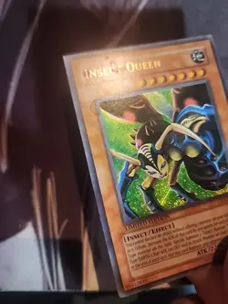 YuGiOh - Insect Queen CT1-EN005 Secret Rare Limited Edition Damaged - Image 4
