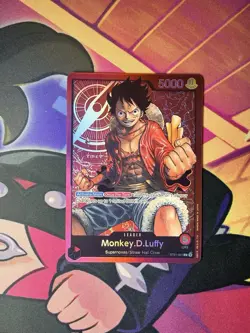 Monkey.D.Luffy Leader Foil Errata - NM - One Piece TCG - ST01-001 - English - Image 1