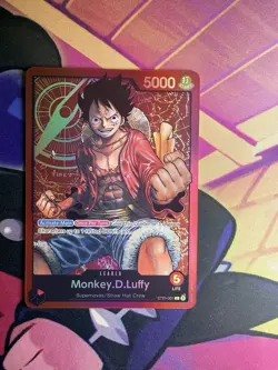 Monkey.D.Luffy Leader Foil Errata - NM - One Piece TCG - ST01-001 - English - Image 3