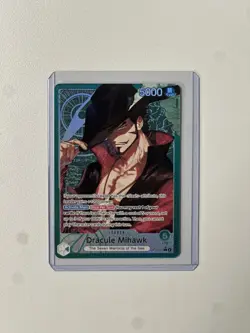 ONE PIECE The Azure Sea's Seven DRACULE MIHAWK LEADER ALT ART OP14-020 ENGLISH - Image 1