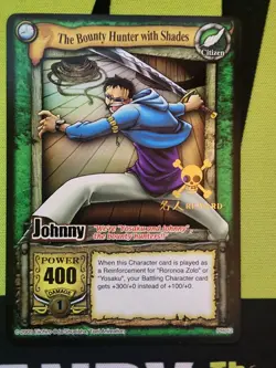One Piece CCG 2005 Johnny PR012 The Quest Begins English Gold Rare Promo Reward - Image 1
