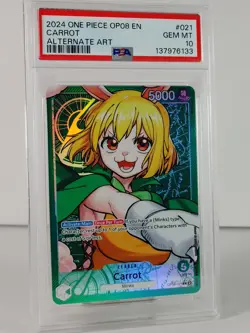 Carrot - One Piece - OP08 021 - Leader - Alt Art - PSA 10 - Image 2